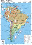 Южна Америка - климат и води - Стенна карта - М 1:7 000 000 - 