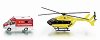 Линейка и хеликоптер - Метални играчки от серията "Super: Emergency rescue" - 