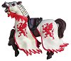 Фигурка на конят на рицаря от Червения дракон Papo - Фигура от серията Рицари - 