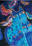  Paperblanks Blue Cats and Butterflies - 