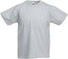   Fruit of the Loom - Heather Grey - 97%   3% ,   Kids Valueweight - 