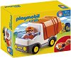 Детски конструктор - Playmobil Камион за отпадъци - От серията "1.2.3" - 