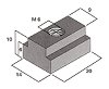 Комплект Т-образни крепежни елементи за мини менгеме - Инструменти за моделизъм - 2 бр - 