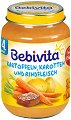 Пюре от картофи, моркови и телешко месо Bebivita - 190 g, за 4+ месеца - 