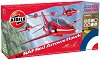 Изтребител  - Red Arrows Hawk - Сглобяем авиомодел - комплект с лепило и боички - 