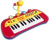 Електронен синтезатор с 24 клавиша и микрофон Bontempi - Детски музикален инструмент със светлина - 