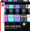 Акрилна боя Marabu Acryl Color Pastel - 5 x 100 ml - 