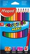 Цветни моливи Maped Color Peps Maxi - 12 цвята - 