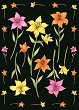 Декупажна хартия Finmark - Цветни лилии 215 - Дизайн на Janet Eadie - 