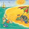 Хартия за скрапбукинг Finmark - Райски плаж - Дизайн на Mignon Clift - 