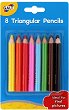 Цветни моливи Galt - 8 цвята - 