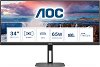  AOC U34V5C/BK - 34", VA, 100 Hz, 21:9, 3440 x 1440, 4 ms, DisplayPort, HDMI, USB-C, AdaptiveSync - 