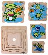 Развитие на жабката - Дървен многослоен пъзел -