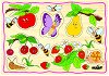 Плодове - Детски дървен пъзел от 8 части - 