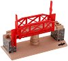 Въртящ се железопътен мост - Дървена играчка - 