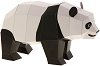 Панда - 3D пъзел от картон - пъзел