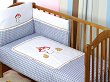 Бебешки спален комплект 3 части с обиколник Gluck Duet Forest - За легла 60 x 120 cm и 70 x 140 cm - 