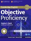 Objective - Proficiency (C2): Учебник с допълнителен софтуер от сайта на Кеймбридж Учебен курс по английски език - Second Edition - книга