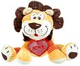 Плюшена играчка лъвче с медаьон сърце Love - Амек Тойс - 