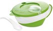 Зелена купа за храна с капак и лъжица - 350 ml - За бебета над 9 месеца - 