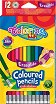 Цветни моливи Colorino Kids - 12 цвята с гумички - молив