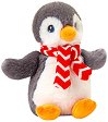 Екологична плюшена играчка пингвин с шал - Keel Toys - От серията Christmas - играчка