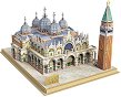 Площад Сан Марко, Венеция - 3D картонен пъзел от 107 части от колекцията National Geografic Kids - 