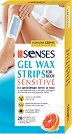 Nature of Agiva Senses Gel Wax Strips - Депилиращи гел ленти за тяло с екстракт от грейпфрут и бамбук - 