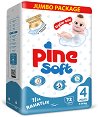 Пелени Pine Soft 4 Maxi - 72 броя, за бебета 7-14 kg - 