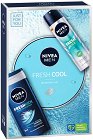 Подаръчен комплект Nivea Men Fresh Cool - Душ гел и дезодорант от серията Fresh Kick - 