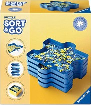 Кутии за сортиране на пъзелни части - Ravensburger - Комплект от 6 броя - пъзел