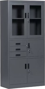 Метален шкаф Carmen CR-1240 E Sand - 90 / 185 / 40 cm -