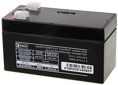 OT 1.3-12 12V / 1.3 Ah - Оловно-киселинна батерия с размери 97 / 45 / 53 mm - 