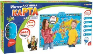 Интерактивна карта на света - Игра на български и английски език - игра