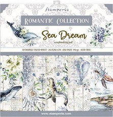 Хартии за скрапбукинг Stamperia - Sea Dreams - 10 листа, 20.3 x 20.3 cm от колекцията Sea Dreams - 