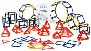 Конструктор Polydron - Призми и пирамиди - От серията Frameworks - играчка