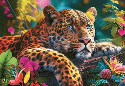 Полегнал леопард - Пъзел от 500 части - пъзел