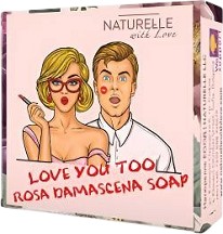 Naturelle with Love Love You Too Rosa Damascena Soap - ����� ��������� ����� �� ����, ���� � ���� � ������ ����� - �����
