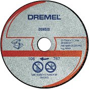 Армирани дискове за рязане на метал и пластмаса ∅ 77 mm Dremel - 