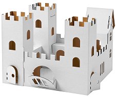 Картонен макет Calafant Cardboard Toys - Замък - несесер