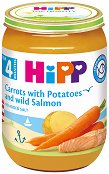 Пюре от сьомга, ранни моркови и картофи HiPP - продукт
