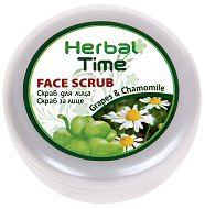 Herbal Time Face Scrub Grapes & Chamomile - мокри кърпички