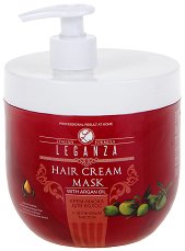 Leganza Hair Cream Mask With Argan Oil - мокри кърпички