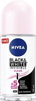 Nivea Black & White Clear Anti-Perspirant Roll-On - мокри кърпички