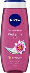 Nivea Water Lily & Oil Shower Gel - мокри кърпички