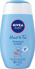 Nivea Baby Head to Toe Shampoo & Bath - мокри кърпички