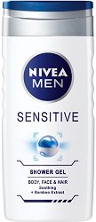 Nivea Men Sensitive Shower Gel - мокри кърпички
