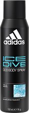 Adidas Men Ice Dive Deo Body Spray - ролон