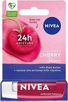Nivea Cherry Shine Lip Balm - боя