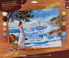 Нарисувай картина Sequin Art - Морски бряг - 
